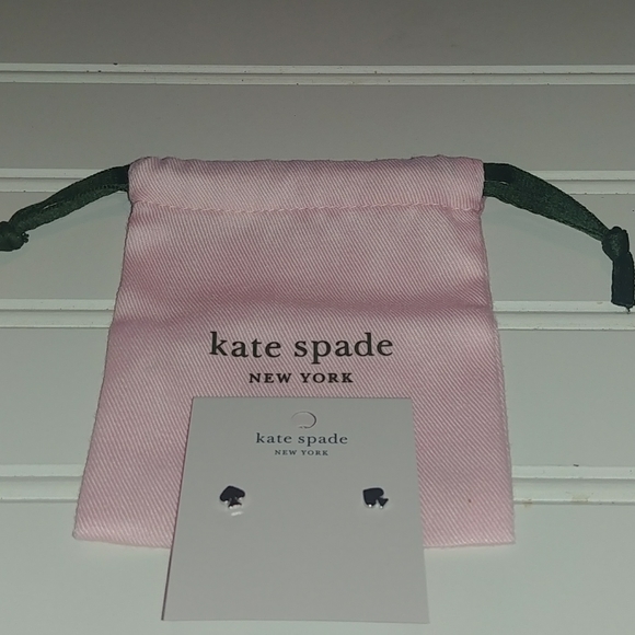 Kate Spade Silver Everyday Mini Spade Earrings - Picture 7 of 7